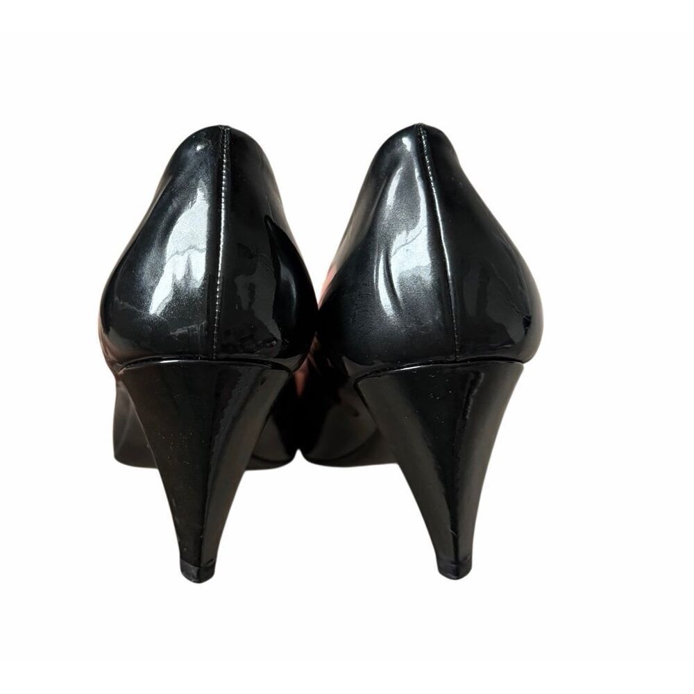 Prada Patent Leather Black Pumps Square Toe EU 38.5 US 8.5 - Picture 9 of 11